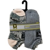 Wholesale - 6pk WOMEN ARMY DIGI CAMO HC NS SOCKS SIZE 9-11, UPC: 193159217952